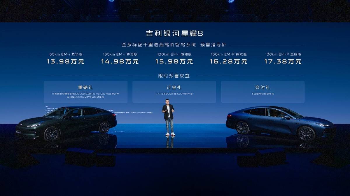 吉利銀河星耀8預售開啟:中國豪華電混轎車的“破局者”來了!